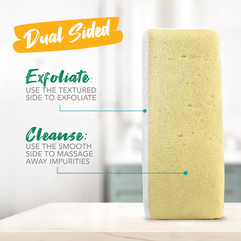 Spongeables Exfoliating Body Wash in a 20+ Wash Sponge, Vitamin C, 1 Count 1 Count (Pack of 1)