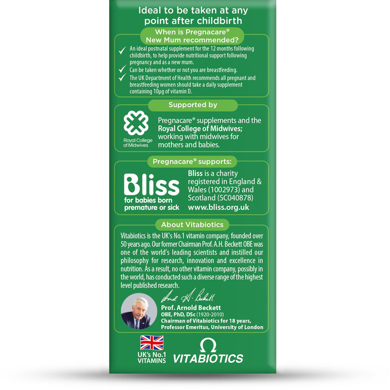 Vitabiotics - Pregnacare - New Mum - 56 Tablets