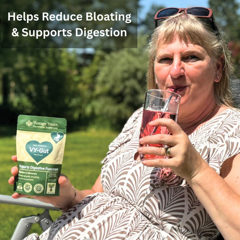 Digestive Enzyme & Prebiotic Supplement | Gut Health, Bloating & Gas Relief | With L-Glutamine, FOS, Bromelain, Lipase & Protease | Supports Digestion, Gut Flora & Nutrient Absorption | Vegan Capsules
