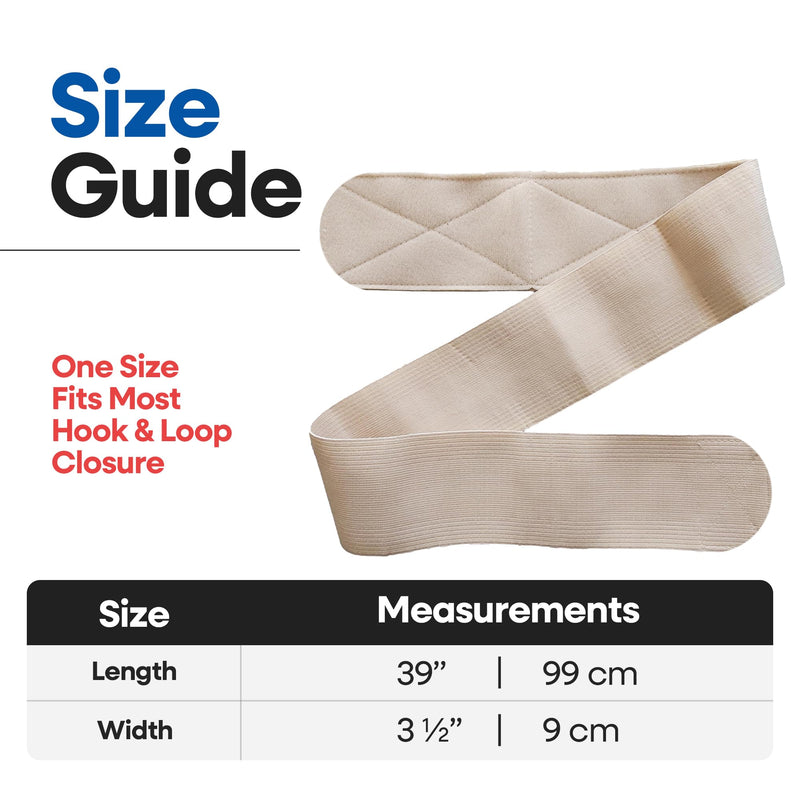 [Australia] - Post Op Breast Augmentation Band | Breast Implant Chest Brace For Women | Compression Wrap Post Surgery Bra Belt | No Bounce Stabilizer Strap | Sport Bra Alternative For Running Working Out (Fits Most) Beige 