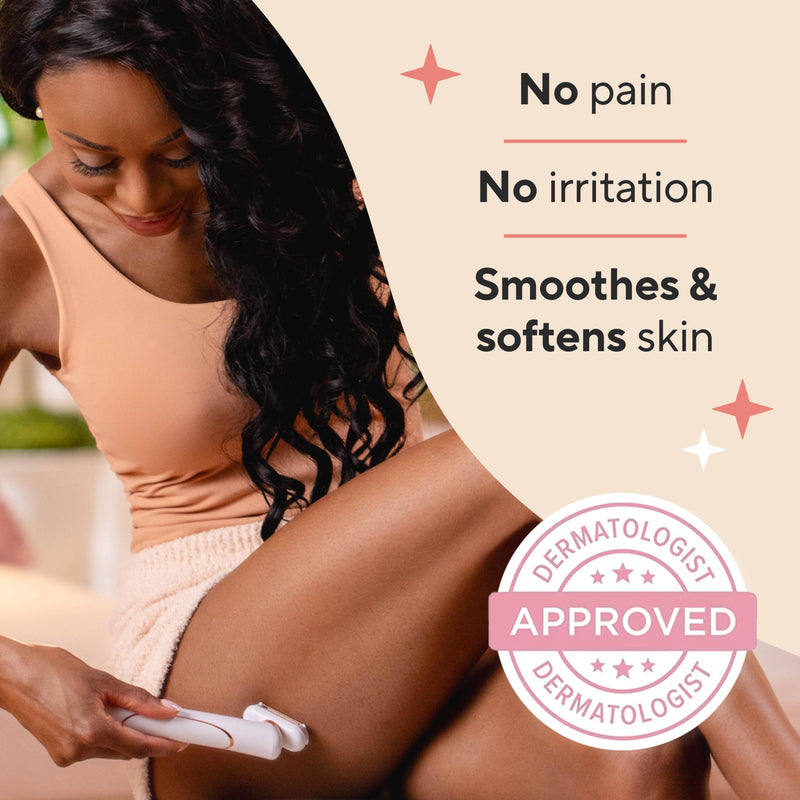 [Australia] - Finishing Touch Flawless Legs, Electric Razor for Women, Pivoting Head Leg Hair Remover with LED Light for Instant and Painless Leg Hair Removal New Version 