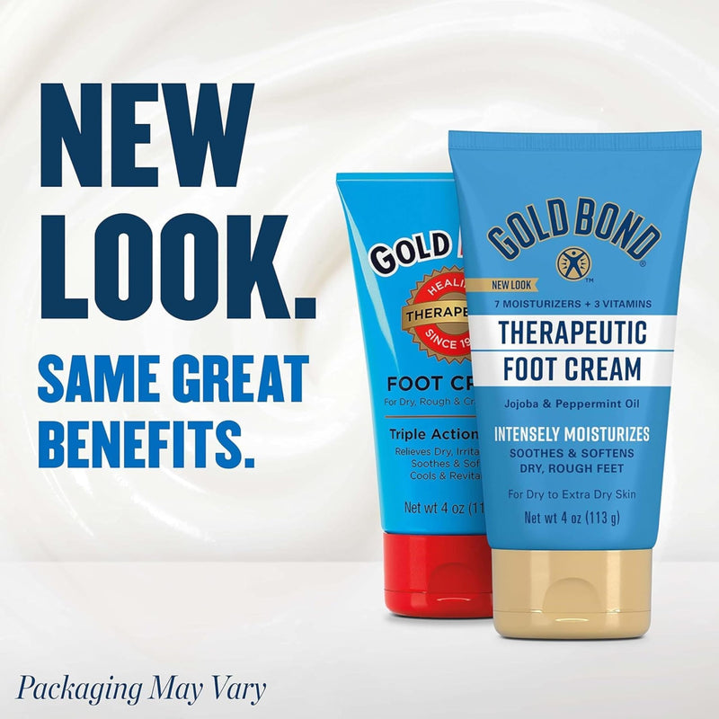 Gold Bond Therapeutic Foot Cream, 4 oz (5 Pack)