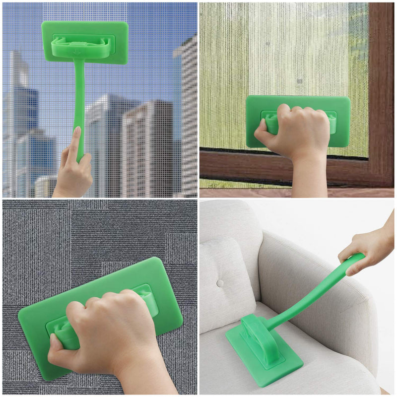 [Australia] - MyLifeUNIT Mesh Screen Cleaner, Window Screen Cleaning Brush Washing Equipment, Detachable Window Cleaner Tool with Wet and Dry Dual-Use 