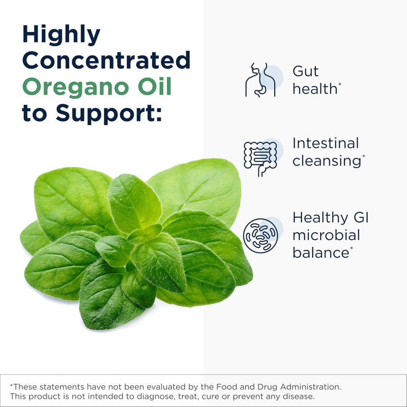 [Australia] - Designs for Health Oil of Oregano Softgels - Oregano Oil Supplement with Highly Concentrated Carvacrol - Supports Intestinal Cleansing - Small Pills (120 Softgels) 120 Count (Pack of 1) 