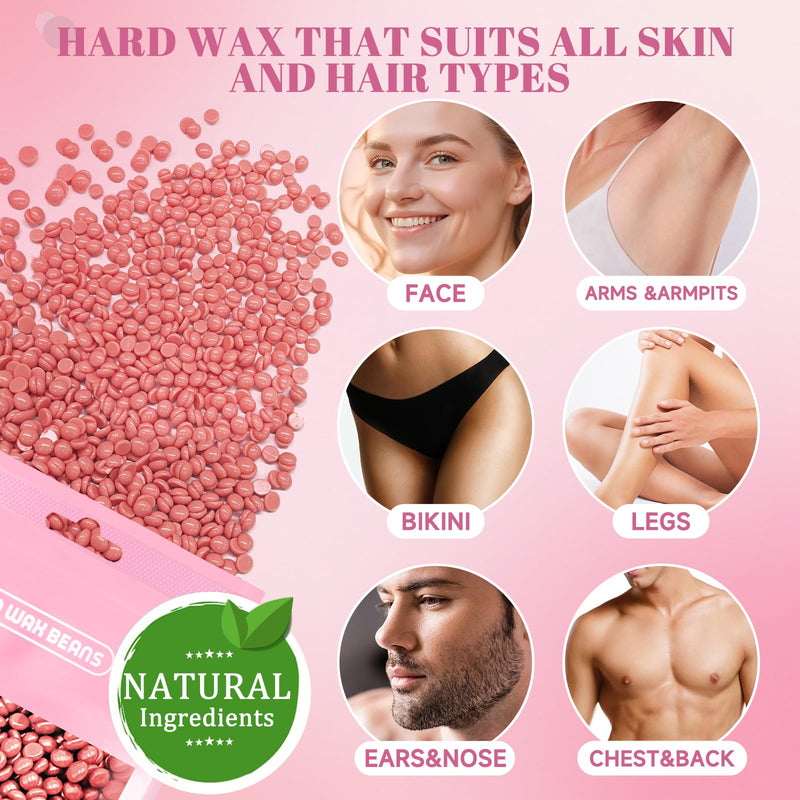 [Australia] - iFanzeTech Wax Machine Waxing Set Women: Wax Hair Removal - Wax Warmer Wax Device for Hair Removal with 5 Packs of Waxing Beads, Wax Machine Hot Wax Device Set for Home Salon 
