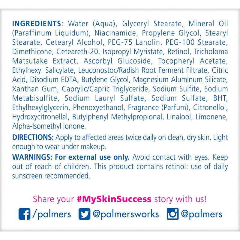 Palmer's Skin Success Anti-Dark Spot Fade Cream with Vitamin E and Niacinamide, for All Skin Types, 2.7 Ounce (Pack of 2)