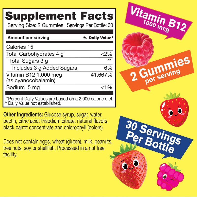 WellYeah Vitamin B12 Kids + Vitamin D3+K2 Kids, Gummies Bundle - Great Tasting, Vitamin Supplement, Gluten Free, GMO Free, Chewable Gummy
