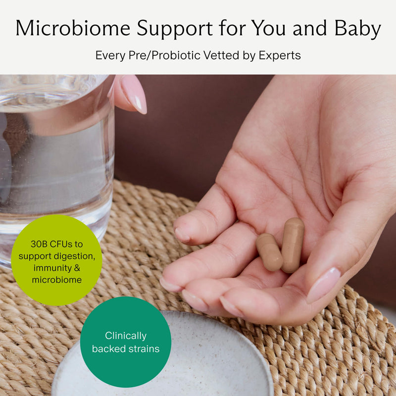 [Australia] - Needed. Expertly-Formulated & Tested Prebiotic & Probiotic for Prenatal, Pregnancy, Breastfeeding, & Postpartum | Balance Mood, Boost Immunity, Healthy Microbiome for Mother & Baby | 60 Capsules 