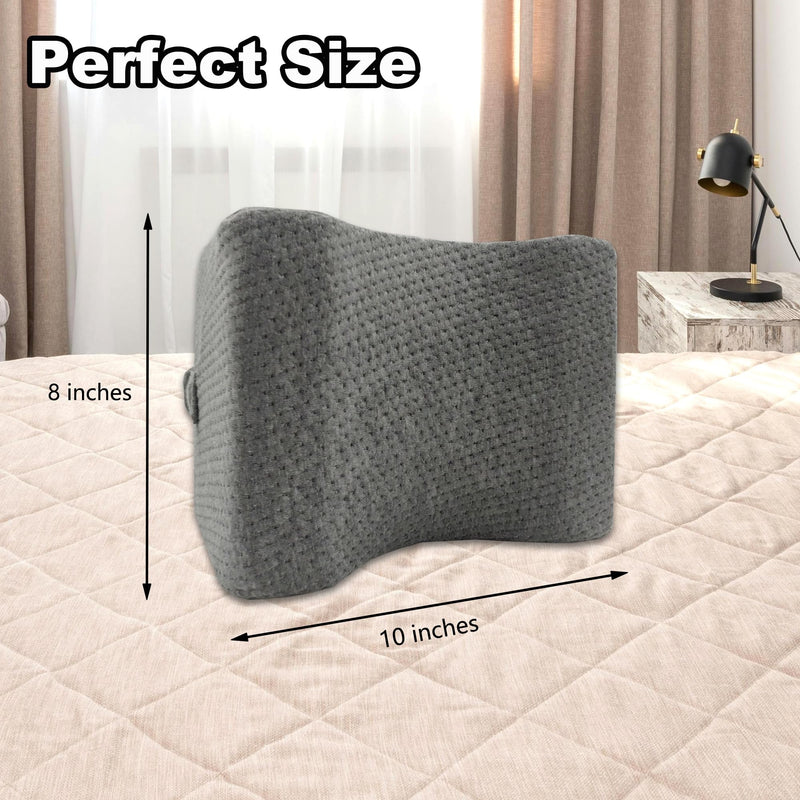 [Australia] - Replacement Pillowcase Pillow Cover with Fixed Elastic Strap for Knee Pillow-Cover ONLY (Grey) Grey 