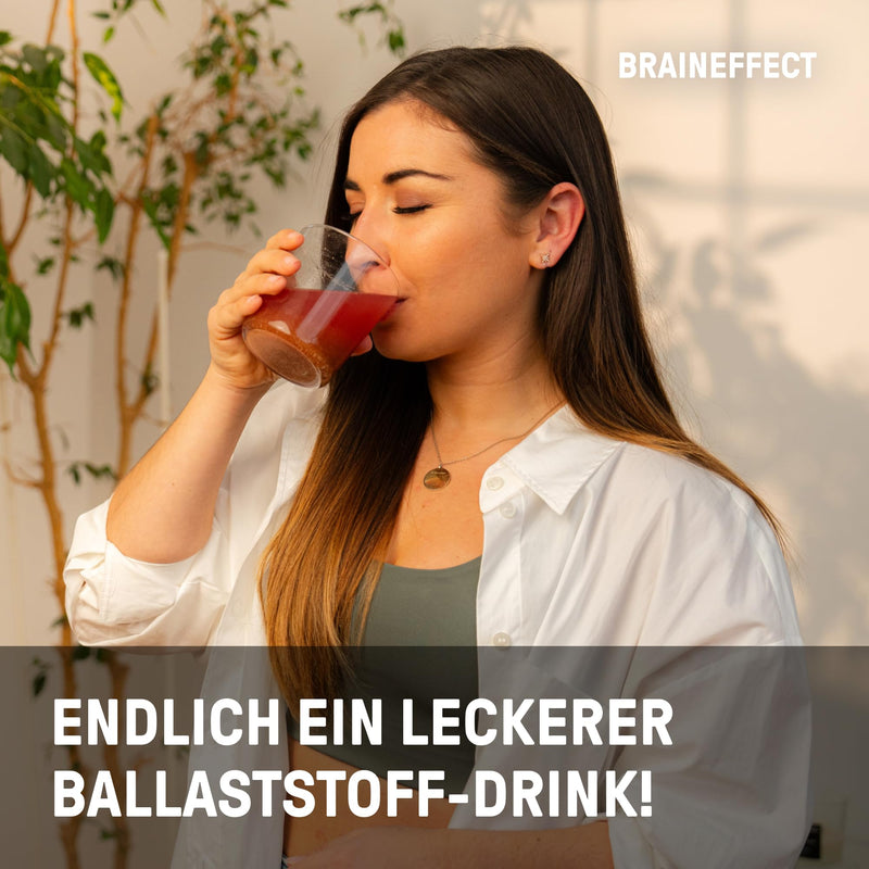 [Australia] - BRAINEFFECT DAILY FIBER 1.0 - fiber drink with 6 sources of fiber for digestion and appetite - sugar-free - 330g (30 servings) - Red Cherry 