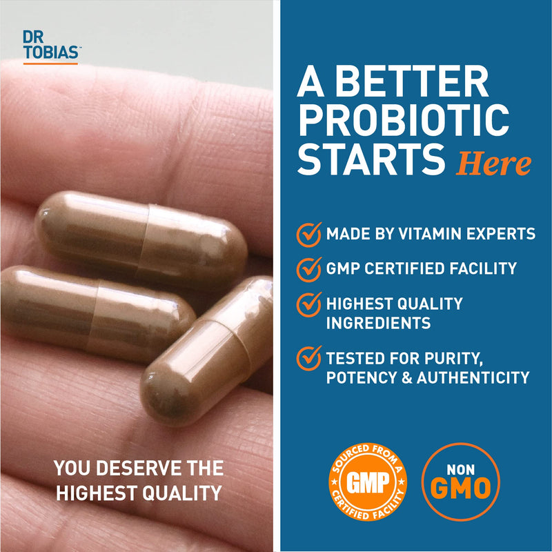 Dr. Tobias Probiotics 30 Billion & Prebiotics Supporting Digestion & Gut Health