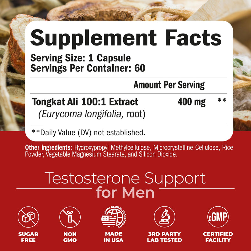 Multivitamin for Men & Tongkat Ali for Men - Daily Men's Health Bundle with Essential Vitamins, Minerals & Testosterone Support for Energy, Strength & Vitality