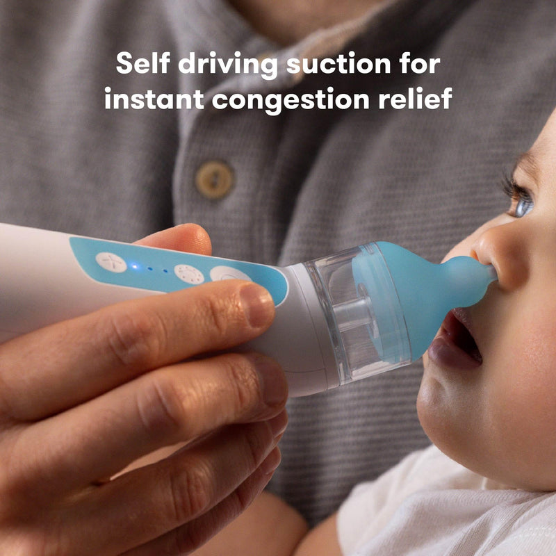 [Australia] - Frida Baby Electric NoseFrida Nasal Aspirator for Baby, Nose Sucker for Baby & Toddler, Upgraded Nasal Aspirator for Congestion + Allergy Relief with 3 Suction Levels, 2 Silicone Tips, USB 