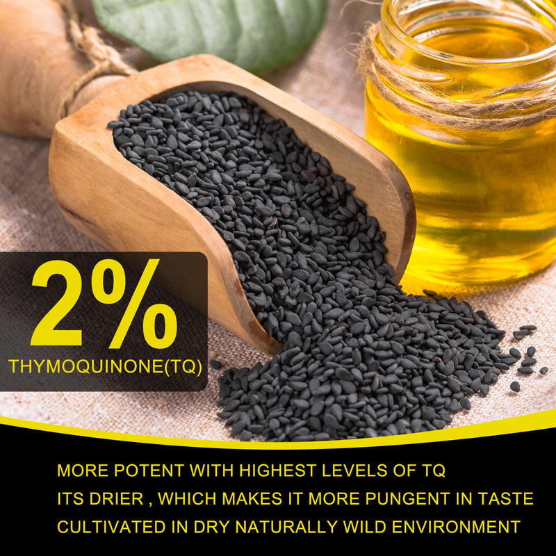 [Australia] - Black Seed Oil Organic Cold Pressed, 100% Pure and Natural Organic Black Seed Oil Liquid, Enriched with High TQ & Dynamic Harmony of Omegas 3 6 9, Hair Growth, Skin Cares, Nourishes and Hydrates Hair 