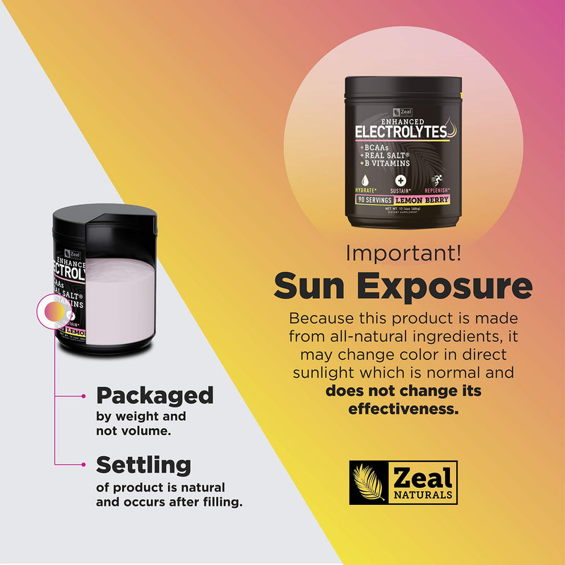 [Australia] - Electrolyte Powder Recovery Drink (90 Servings | Lemon Berry) w Real Salt +BCAAs +B-Vitamins Sugar Free Electrolyte Supplement w Potassium Zinc & Magnesium for Hydration - Keto Electrolytes 90 Servings (Pack of 1) 
