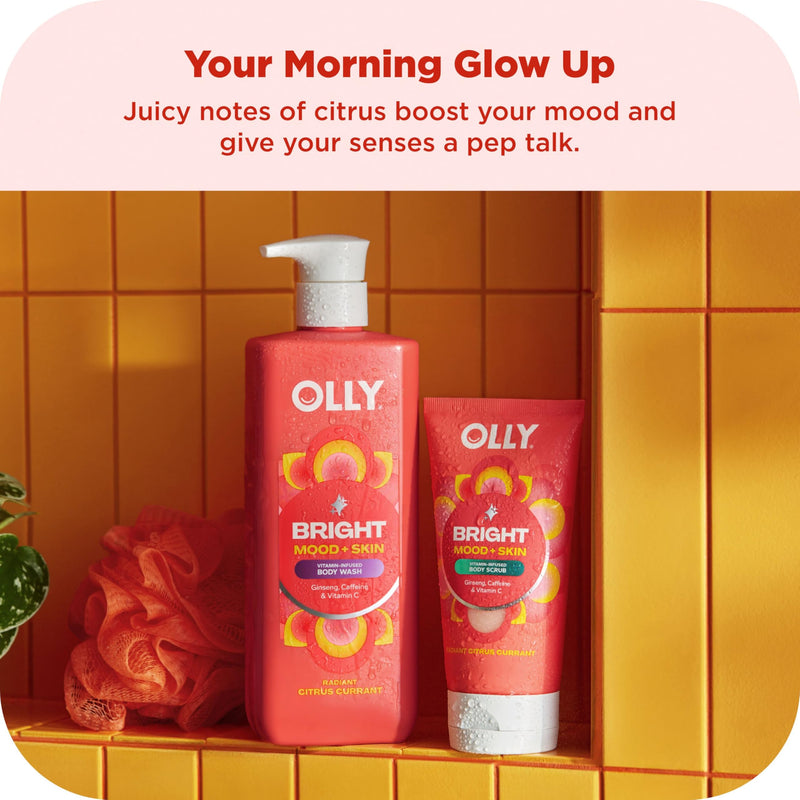 OLLY Rest & Rise Body Care Set - Day & Night Regimen - 2 Body 4 Count | Body Care Set Day & Night Regimen – With Vitamin D, Retinol, Botanicals & Vitamin C– Nourishing, Hydrating