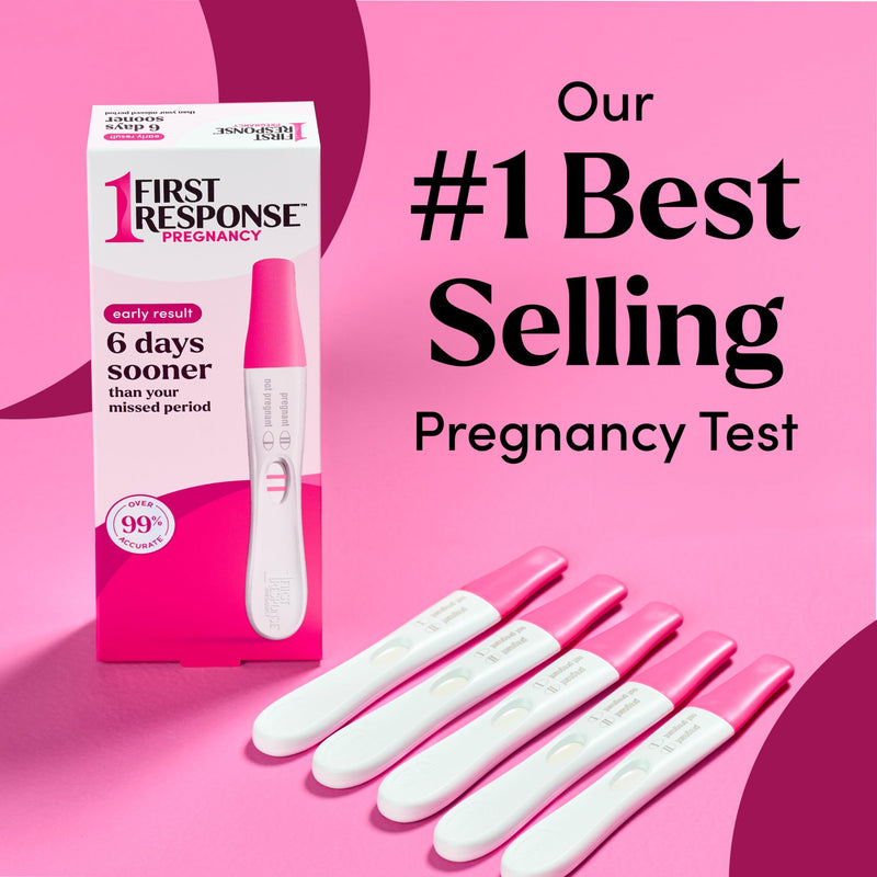 First Response Early Result Pregnancy Test, 5 Count Pack of 1 | Test As Early As 6 Days*, Over 99% Accurate*, Early Pregnancy Detection, Answers In 3 Minutes 5 Count (Pack of 1)