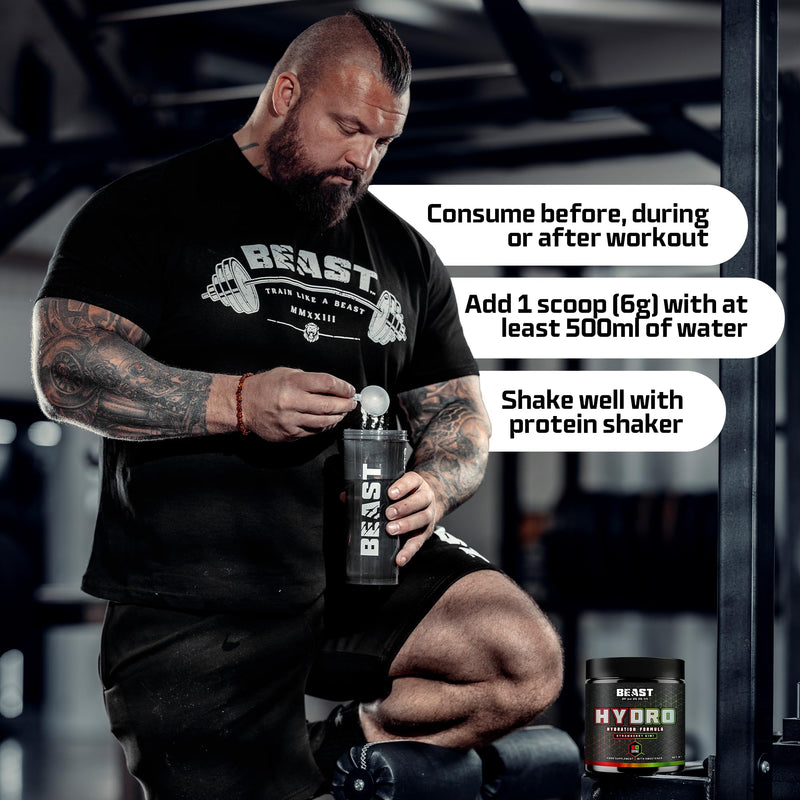 Beast Hydro Electrolytes Powder 60 Servings Keto Electrolyte Drinks for Hydration - Sugar Free with Potassium, Magnesium & More - 360g Beastberry