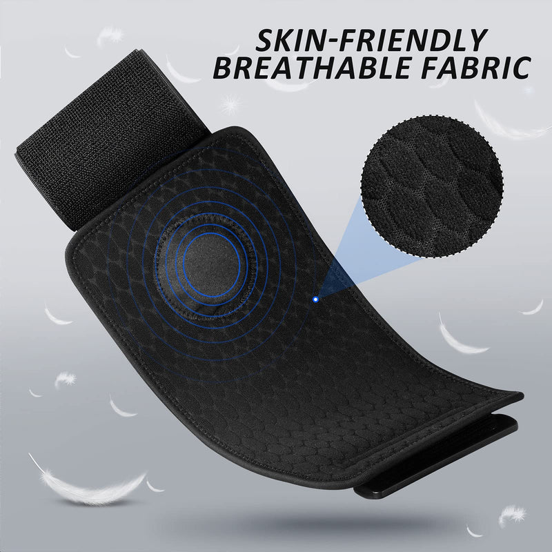 [Australia] - Sciatica Pain Relief Devices Brace - Sciatic Ease Nerve Pain Relief Brace for Men Women, Knee Braces with Pressure Pad Targeted Compression for Sciatic Nerve Pain, Lower Back, Hip One Size Black 