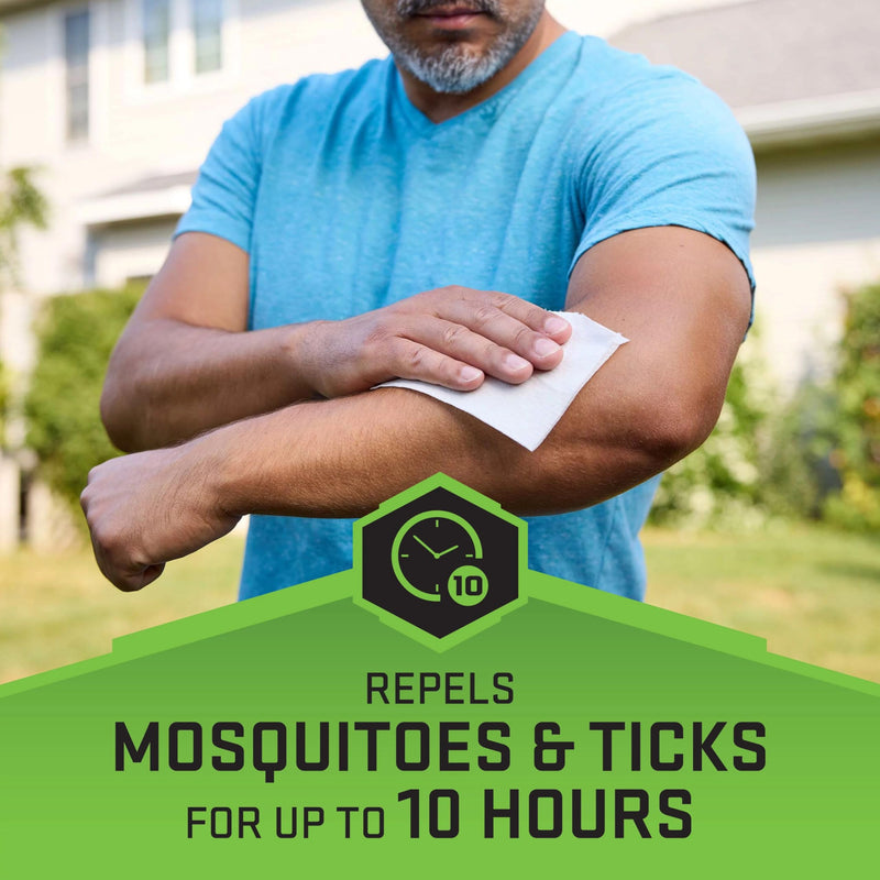 [Australia] - Repel Insect Repellent Mosquito & Tick Wipes 12% Picaridin, Repels Mosquitoes and Ticks for Up to 10 Hours in A Convenient Travel Wipe for Whole-Family Mosquito and Tick Protection,15 Count, 3 Ounces 