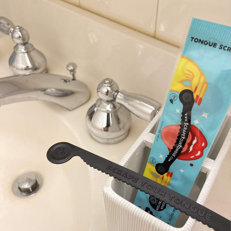 [Australia] - ScrapeYourTongue - #1 Daily Tongue Scraper for Oral Health. 100% Recyclable, BPA Free, and Gag Proof Tongue Cleaner 