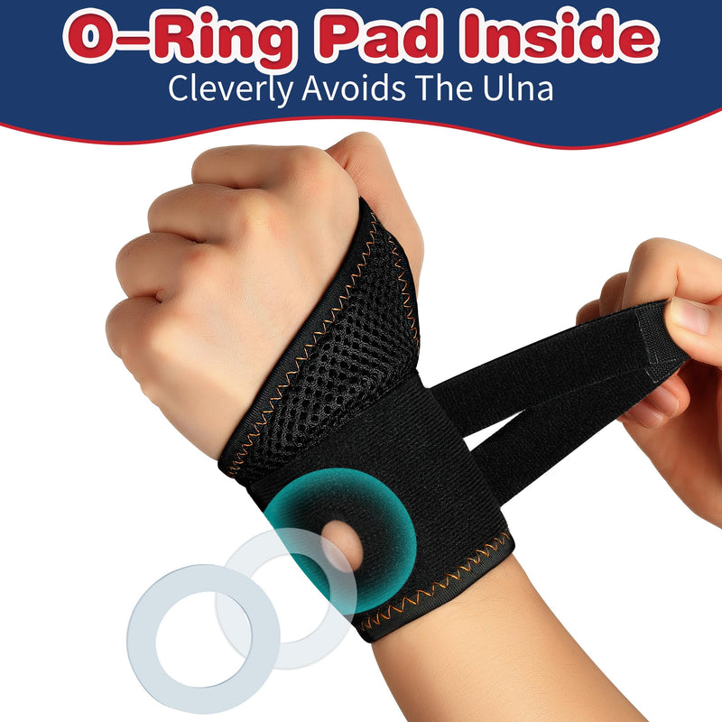 [Australia] - AKSO MEDICOS Wrist Brace for TFCC Tears, Adjustable Wrist Wraps with Ring Pad for Ulnar Sided Wrist Pain, DRUJ Instability, for Repetitive Wrist Use Injury, Right Hand, M Size Medium 