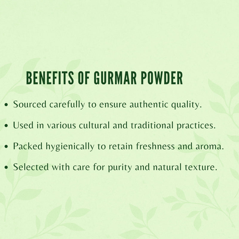 [Australia] - Gymnema Sylvestre Leaf Powder 200 Gm I Gurmar Powder I Non GMO I Gluten-Free, Vegetarian 