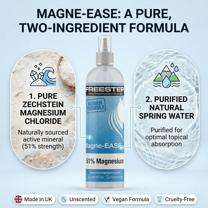 Magnesium Oil Spray | 51% Pure Zechstein Magnesium Chloride | Restless Leg Syndrome Relief & Magnesium Spray for Muscle Pain | Fast-Absorbing, Unscented Sleep Support | 2 x 150ml