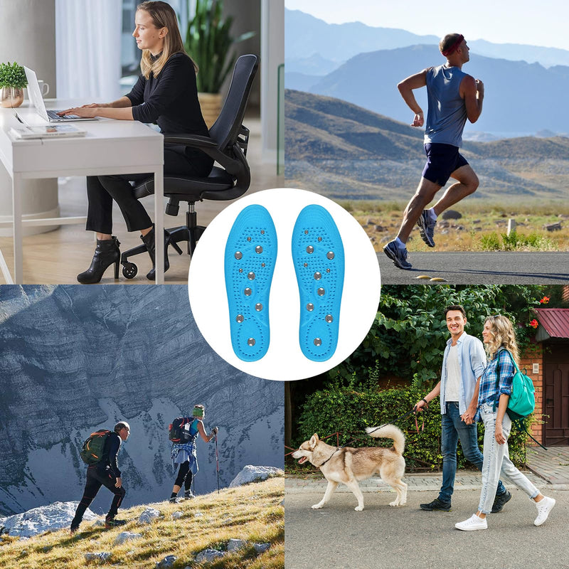 [Australia] - Magnetic insole for women and men (size 35-40/41-46) - magnetic shoe insoles for acupressure and massage - insoles with magnets (S) S 
