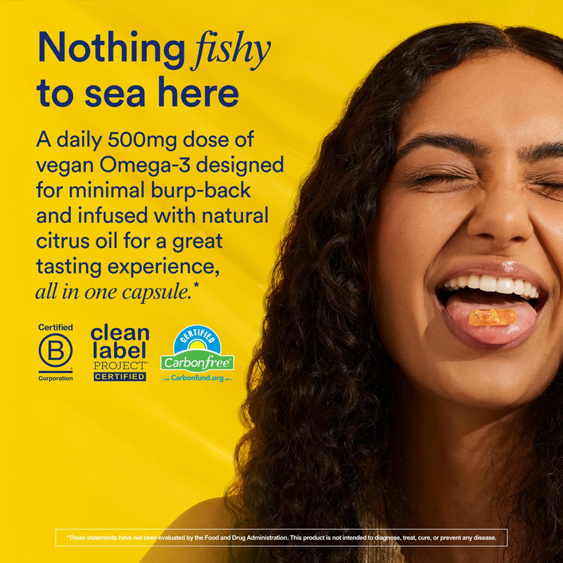 [Australia] - Ritual Omega 3 - Vegan - Science-backed Dose of DHA & EPA Fatty Acids in 2:1 Ratio, Bioavailable, Brain and Heart Health Support, Minimal Burp-Back, Sustainably Sourced Microalgae, 30 Day Supply 