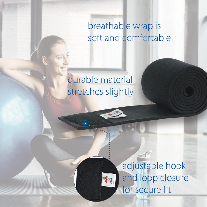 Core Products Core Wrap, Compression Therapy Wrap, Black - 4" X 48" 4" X 48"