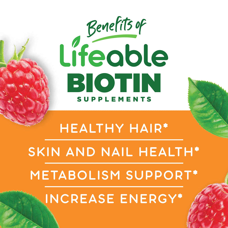 VitaWorks Lifeable Biotin Kids + Calcium with Vitamin D Kids, Gummies Bundle - Great Tasting, Vitamin Supplement, Gluten Free, GMO Free, Chewable Gummy