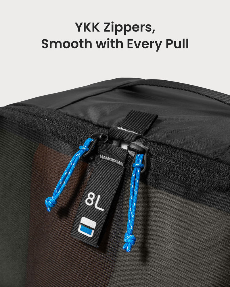 tomtoc 3 Set Packing Cubes for Travel, Compression Expandable Organizers | Odor-resistant Travel Bag Pouch for Backpack & Suitcase, Luggage Organizer Accessories for Travel Essentials Storage Packing Cubes 3 Pack