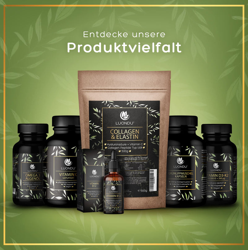 [Australia] - Luondu Vitamin D3 10,000 IU + Vitamin K2 MK7 200 mcg Depot (High Dose & Vegan) Vitamin D3 K2 Capsules High Dose (180 Capsules) 76 g (Pack of 1) 