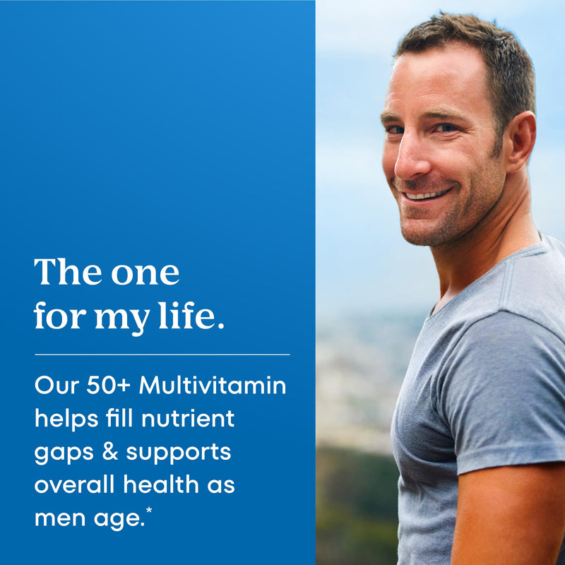 One A Day Men’s 50+ Healthy Advantage Multivitamin, Multivitamin for Men with Vitamins A, C, E, B6, B12, Calcium and Vitamin D, Tablet, 200 Count (Pack of 1)