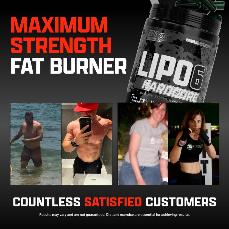 [Australia] - Nutrex Research Lipo-6 Hardcore Supplement, Supports Metabolism & Energy, Dietary Capsules – 60 Count 1 