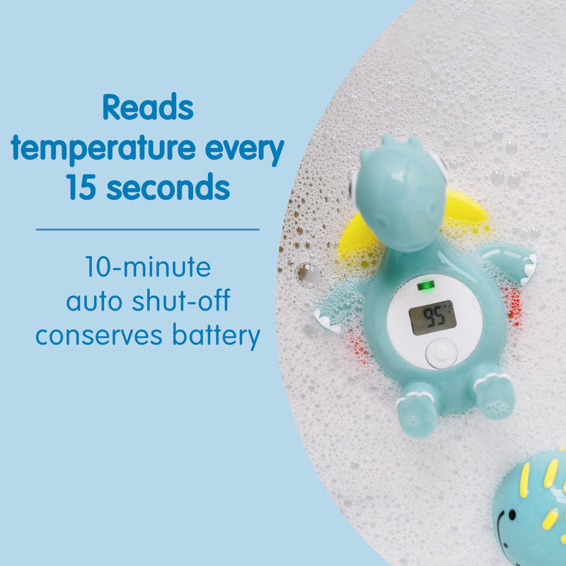 [Australia] - Dr. Brown's CleanUp Temposaurus Floating Bath Thermometer for Accurately Measuring Baby’s Bath Water Temperature, BPA Free Temposaurus Bath Thermometer 