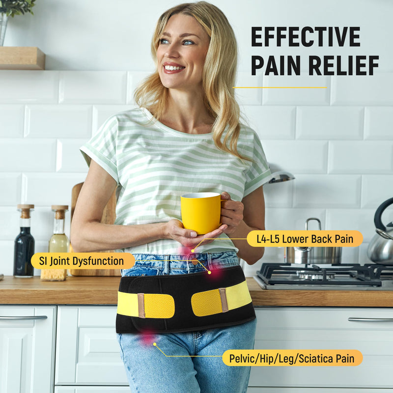 [Australia] - HEERTEEAJ Sacroiliac Joint Support Belt SI Joints Sciatica Pain Relief Lower Back Support for Women Trochanter Belt 360° Anti-Slip L/XL 1 