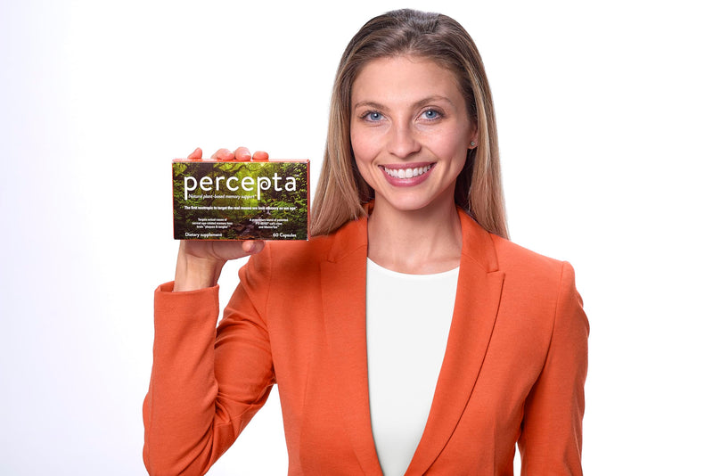 [Australia] - Percepta Plant-Based Memory Support - Natural Nootropic Brain Booster - Memory, Focus, Concentration - 30 day supply 