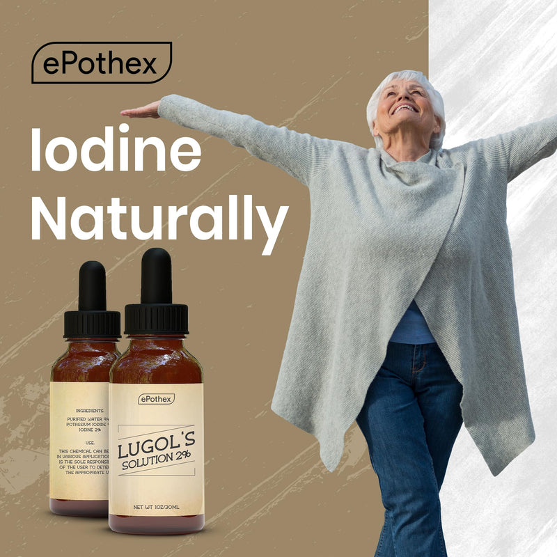 [Australia] - Lugol's Solution 2% 1oz glass dropper bottle. Contains Potassium Iodide and Iodine, 30ml Unflavored 1 Fl Oz (Pack of 1) 