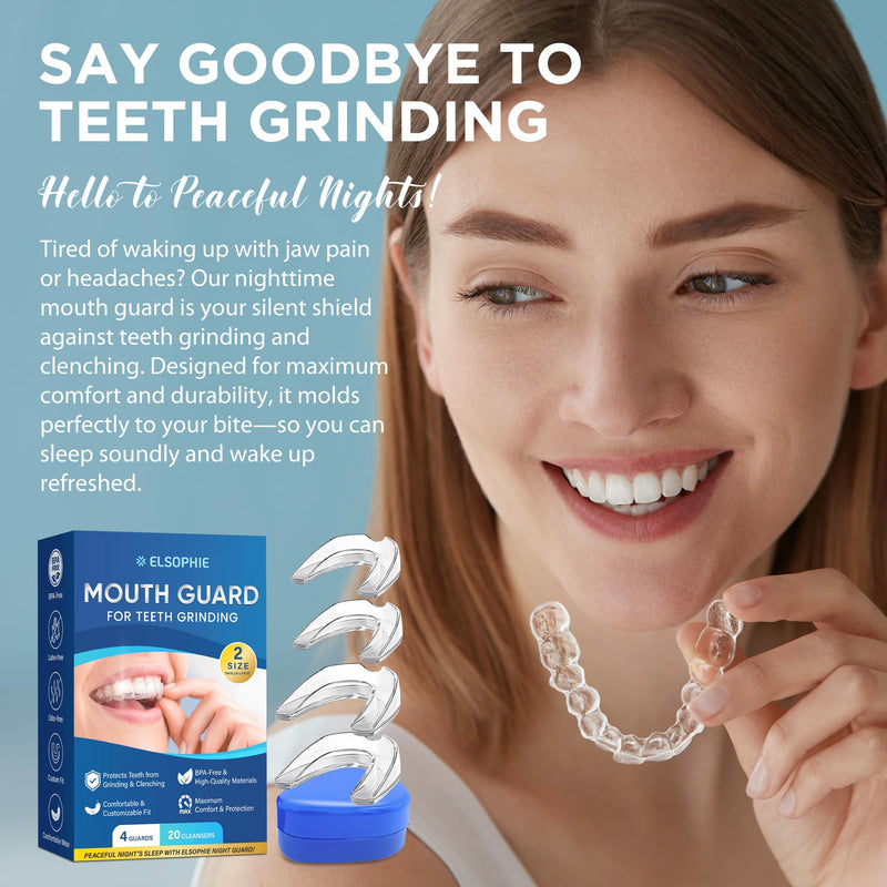[Australia] - Mouth Guard for clenching Teeth at Night：Night Guards for Teeth Grinding Mouthguards for Grinding of Teeth Custom Fit for Nighttime Protection - 3 Pack 