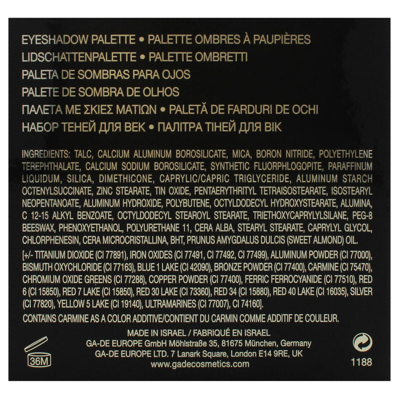 [Australia] - GA-DE Velveteen Eyeshadow Palette, 51 - Eyeshadow Collection with Light to Deep Shades - for Matte, Metallic, Silky and Shimmery Finishes - 0.286 oz 51 #Like4Like 