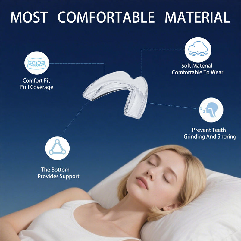 Mouth Guard for Sleeping, Night Guards for Teeth Grinding, Mouthguards for Sleeping, Snoring Night Mouth Guard for Grinding Teeth, Dental Guards for Anti Grinding Teeth(2 Sizes/2 Pairs)