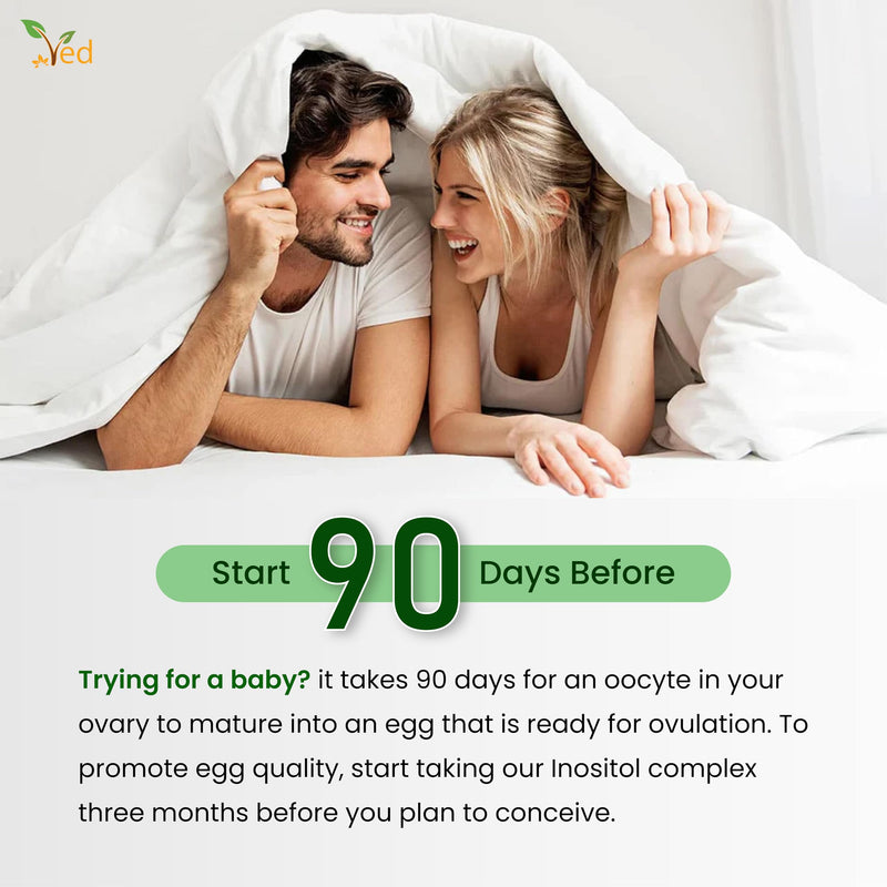 [Australia] - VED Myo & D Chiro Inositol, Myo-Inositol 2000 mg & D Chiro Inositol 300 mg 92 capsules (23 day supply) 