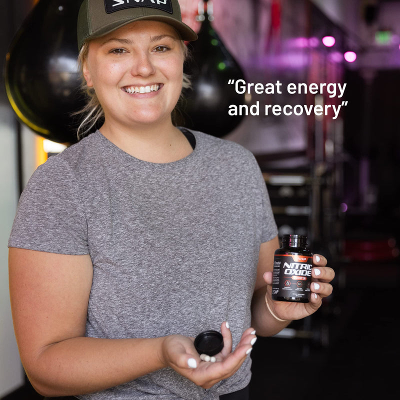 [Australia] - Snap Supplements Nitric Oxide Booster, Nitric Oxide Supplement for Blood Circulation and Blood Flow, 60 Capsules 