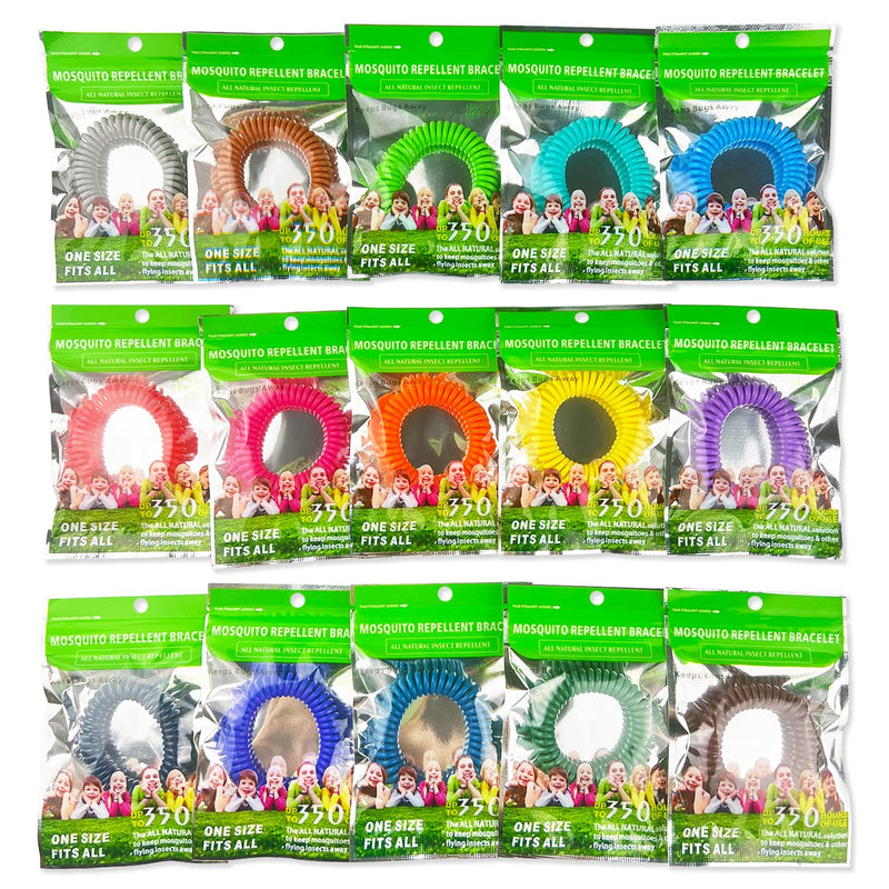 [Australia] - Mosquito Repellent Bracelets 45 Pack, Individually Wrapped Mosquito Repellent Bands with 60 Pcs Mosquito Stickers Patches, DEET Free Insect Bug Repellent Wristbands for Adults and Kids 