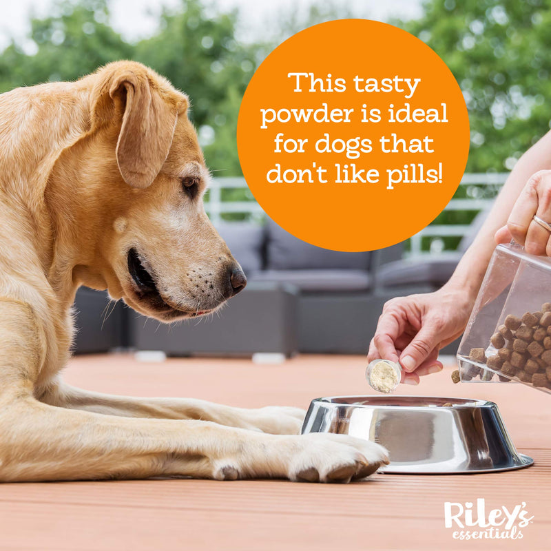 Riley's Multi-Essentials Multivitamin for Dogs - Vitamins, Minerals, Spirulina, Kelp, and Milk Thistle for Nutritional Support - Puppy and Senior Dog Vitamins - 8oz Powder - PawsPlanet Australia