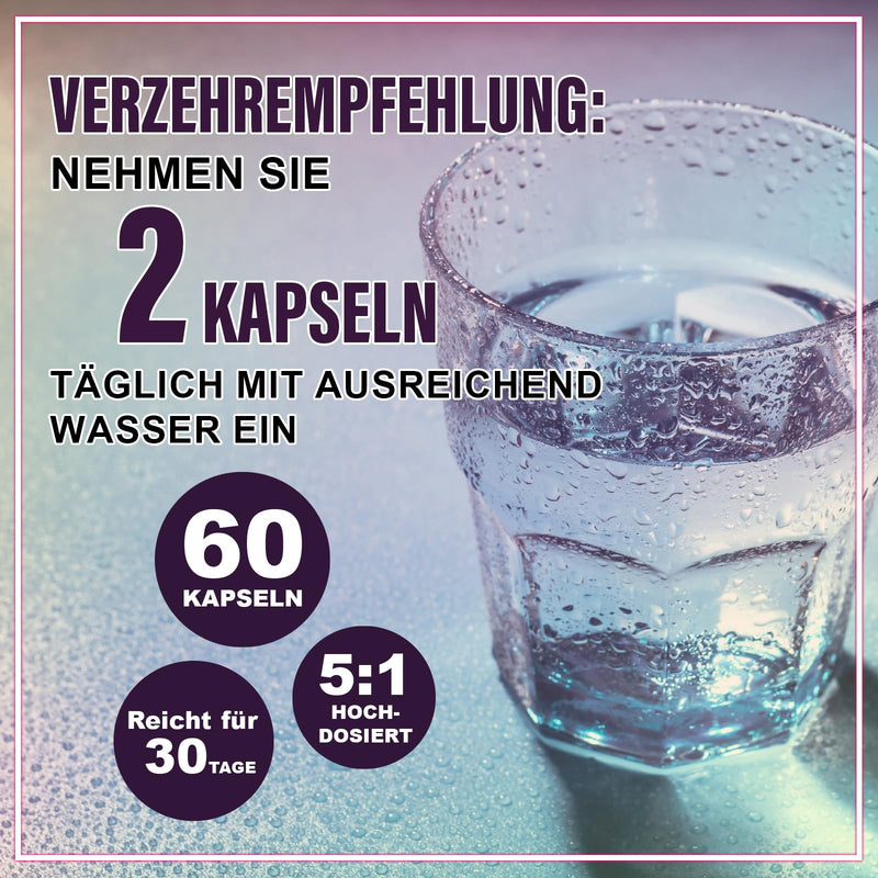 [Australia] - Pure Passion® Monk's Pepper for Ladies - dietary supplement for women - high-dose monk's pepper, with 10 mg Agnus Castus 5:1 - ideal for daily needs - 60 capsules, Made in Germany 