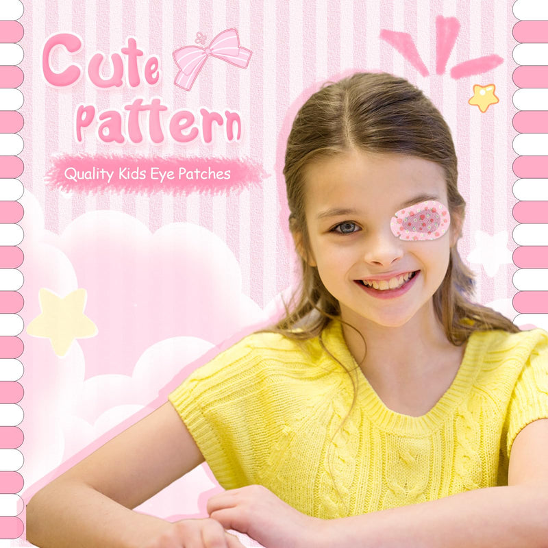 [Australia] - 100 Pcs Adhesive Eye Patches for Kids Girls Cute Toddler Eye Patch Bulk Colorful Breathable Lazy Patch Cartoon Adhesive Bandages for Children Baby Light Blocking, 20 Styles, 3 x 2 Inches 100 
