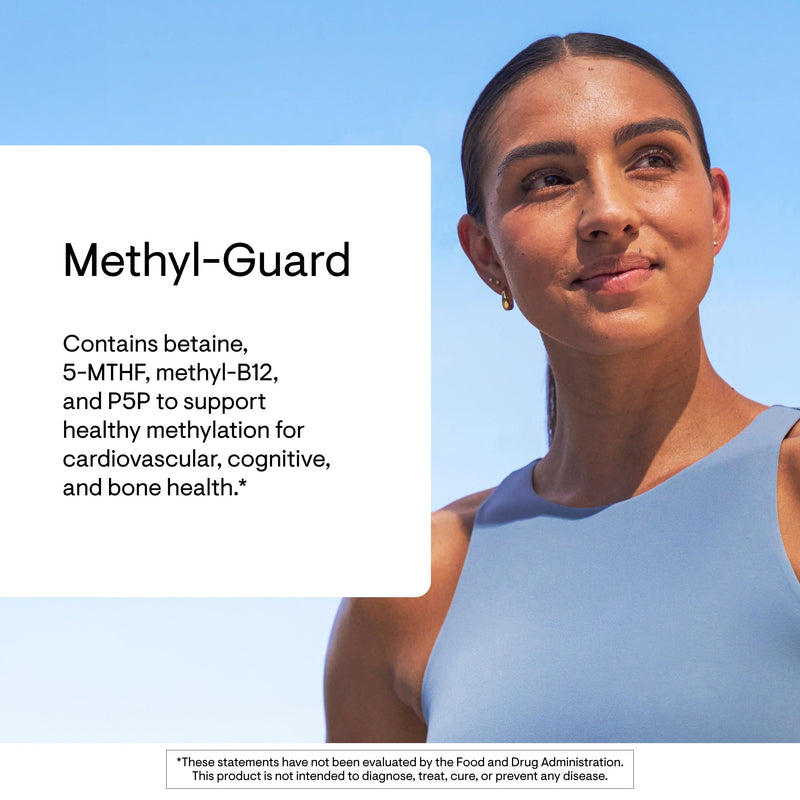 THORNE Methyl-Guard, Active Folate, B6, B12 & Betaine, 180 Capsules | Supports Methylation & Healthy Homocysteine Levels for Cardiovascular, Brain & Bone Health*, Gluten, Dairy & Soy-Free